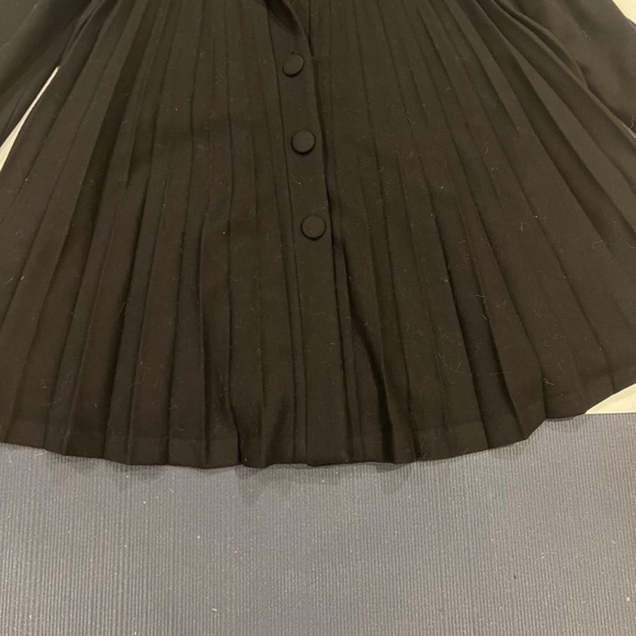 H&M PLEATED WOOL SWING COAT-- GENTLY WORN - Picture 3 of 5